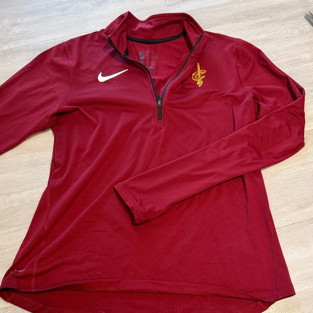 Nike Cleveland Caveliers Burgundy Quarter-Zip